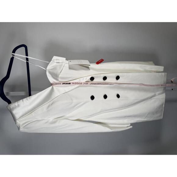 Mac Duggal One Sleeve Tuxedo Dress White Size 2 NWT - Picture 4 of 11